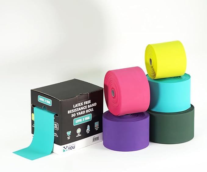 Latex Free Resistance Band 50 Yard Rolls - Bloomnest