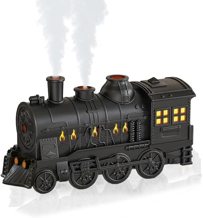 Train Diffusers for Essential Oils,300ml Magic Train Diffuser, Large Room Remote Control Aromatherapy Diffuser, Ultrasonic Cool Mist Humidifier Auto Off for Office Bedroom - Bloomnest