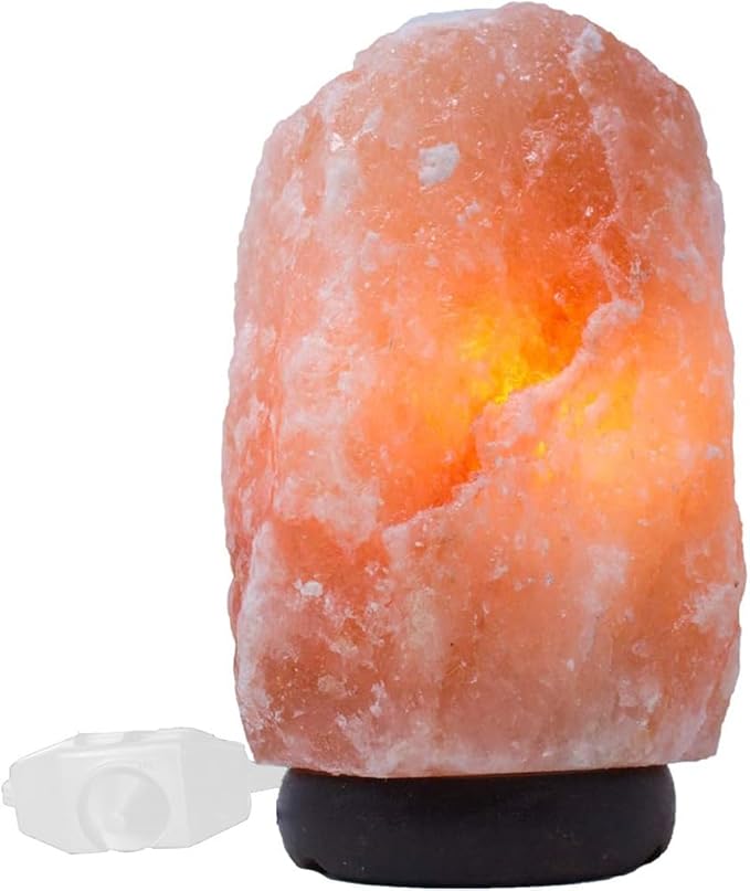 Himalayan Salt Lamp Cord White, 6ft with Dimmer Switch, Replacement Cord with 3.34 Inch Base, 6 25W E12 Bulbs (2)
