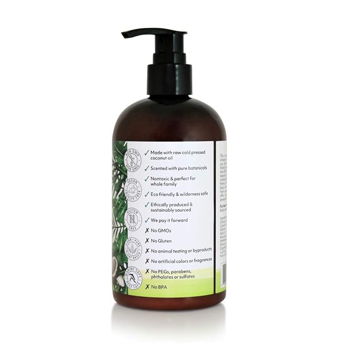 Coco Fiji Face & Body Lotion Infused With Coconut Oil | Lotion for Dry Skin | Moisturizer Face Cream & Massage Lotion for Women & Men |Coconut Lime 12 oz, Pack of 1 - Bloomnest