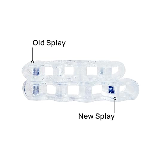 NABOSO Splay 2.0 Gel Toe Separators for Women & Men | Improves Toe Alignment, Relieves Foot Fatigue & Supports Natural Foot Posture - Durable, Comfortable Design for Daily Use | Pack of 1 - Clear - Bloomnest