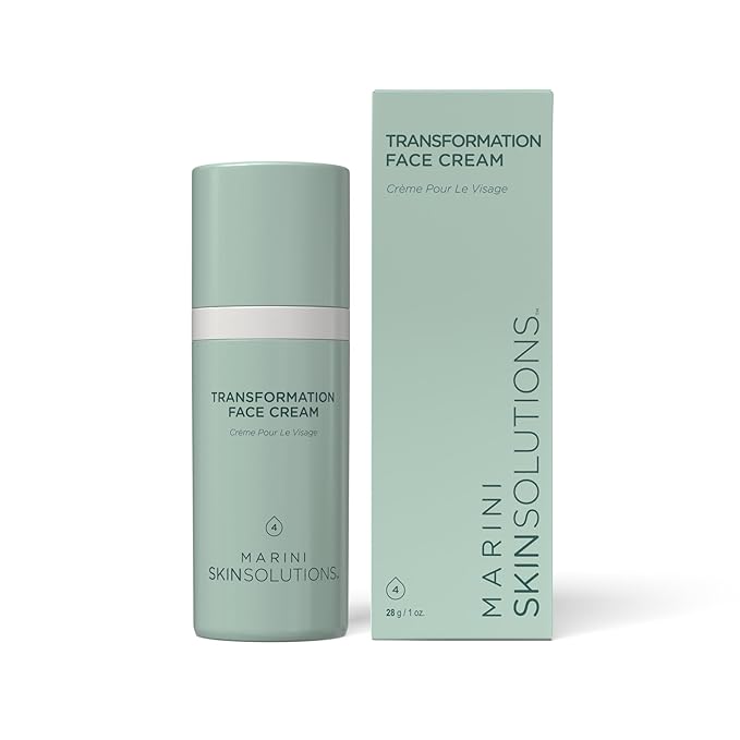 Marini SkinSolutions Transformation Face Cream - Advanced Moisturizer with Anti-Aging Peptides, Growth Factors & Hyaluronic Acid - Cruelty Free - Made in the USA - 1 oz - Bloomnest
