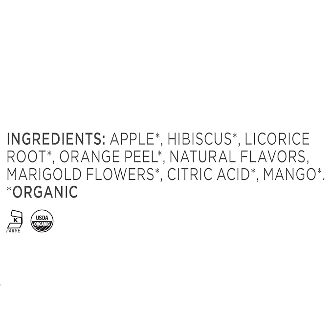 Tea Forte Mango Citron Premium Organic Loose Leaf Caffeine-Free Herbal Tea Blend Canister, Makes 35-50 Cups - Bloomnest