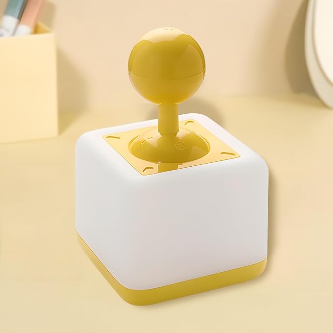 Night Light Lamp Rocker Night Light, 2-Speed Timer Bedside Night Lamp Rechargeable USB Lamp Side Table Light Night Rising Lamp LED Companion Light (Rocker Yellow) - Bloomnest