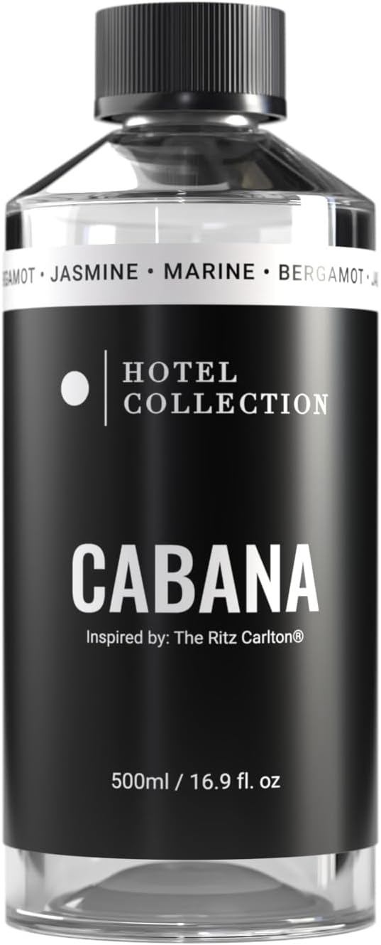 Hotel Collection Diffuser Oil - Cabana - Aromatherapy Essential Fragrance Oil - Hints of Marine, Bergamont, & Jasmine - 500ML 16.9 Fl oz - Bloomnest