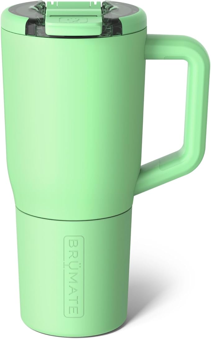 BrüMate Müv - 25oz 100% Leak Proof Insulated Coffee Mug with Handle & Lid - Stainless Steel Coffee Travel Mug - Double Walled Coffee Cup (Kiwi) - Bloomnest