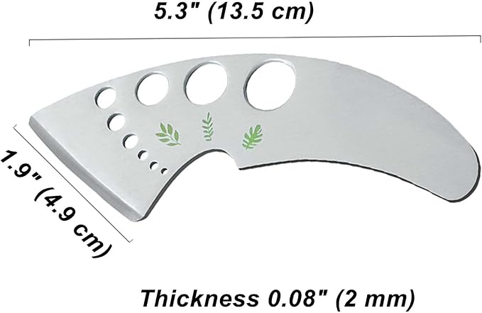 Professional 430 Stainless Steel Herb Leaf Stripper with Multi-Size Holes & Precision Blade - Kitchen Essentials for Parsley, Cilantro and Leafy Greens - Bloomnest