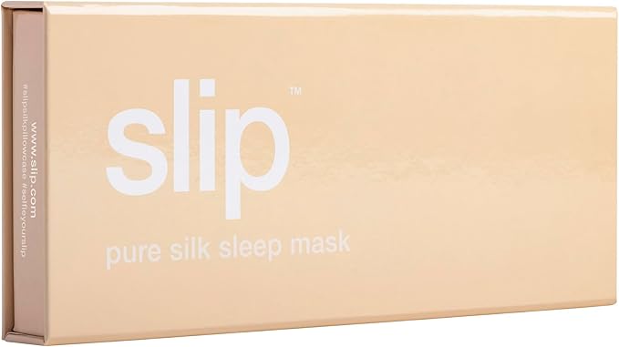 slip Pure Silk Sleep Mask - Caramel | 100% Mulberry Silk, Ultra Soft & Comfortable | Blocks Light for Restful Sleep, Adjustable Strap for Perfect Fit | Gentle on Skin & Hair, Ideal for Travel & Home - Bloomnest