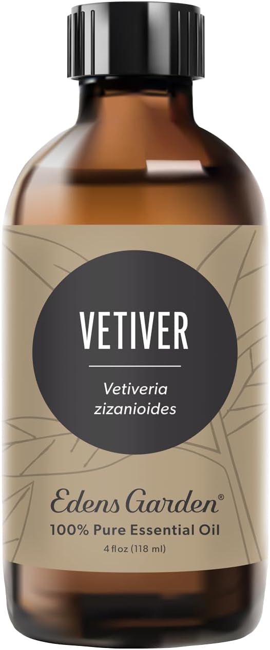 Edens Garden Vetiver Essential Oil- 100% Pure Premium Grade, Undiluted, Natural, Therapeutic, Aromatherapy, The Best for Diffuser, Skin, Humidifiers, Kid Safe 118 ml (4 fl oz) - Bloomnest