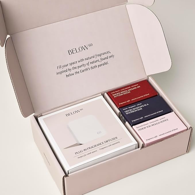 Below 60 - Plug in Diffuser Complete Fragrance Kits - Founded by Hilary Duff (Seasonal 3-Scent Kit) - Bloomnest
