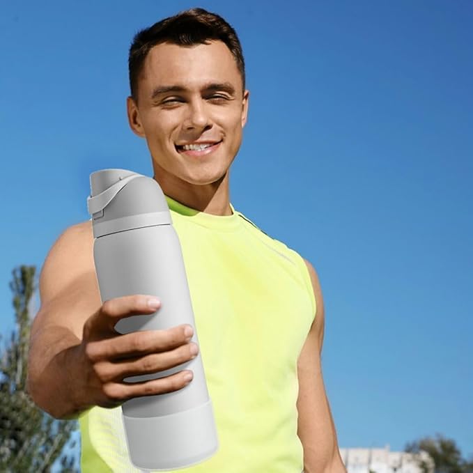 2PCS Silicone Water Bottle Boot, Compatible with Owala 24oz 32oz 40oz, Protective Anti-Scratch & Anti-Dent No Noise Sleeve Cover for FreeSip/Twist/Flip Water Bottles (Transparent, 24 Ounces) BKBY