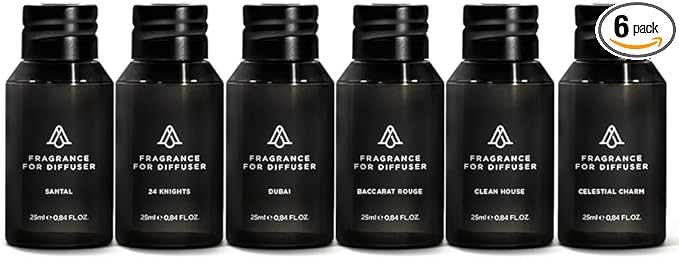 AromaPlan Home Luxury Scents, Hotel Premium Collection Set- 5 Star Hotel Collection- Natural, Non-Toxic Cold Air Diffuser Oil - Gift Ready, Diffuser Oils Scent (6 Pack/ 0.85 fl.oz (25 ml) - Bloomnest