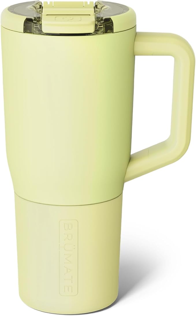 BrüMate Müv - 25oz 100% Leak Proof Insulated Coffee Mug with Handle & Lid - Stainless Steel Coffee Travel Mug - Double Walled Coffee Cup (Prickly Pear) - Bloomnest