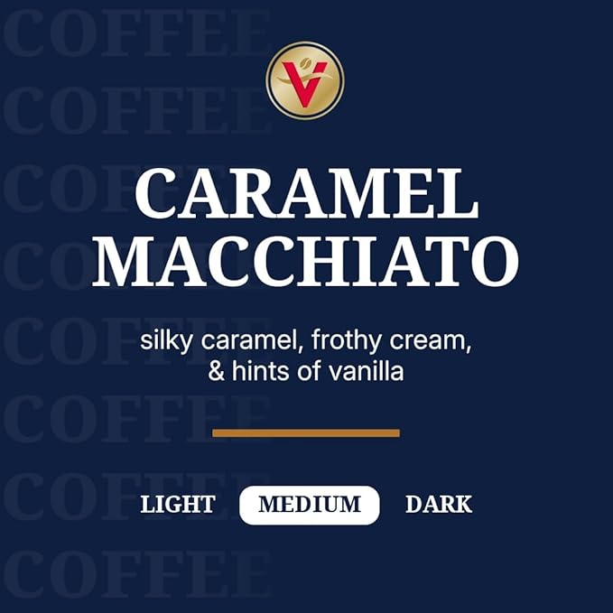 Victor Allen's Coffee Caramel Macchiato Flavored, 80 Count, Medium Roast, Single Serve Coffee Pods for Keurig K-Cup Brewers - Bloomnest