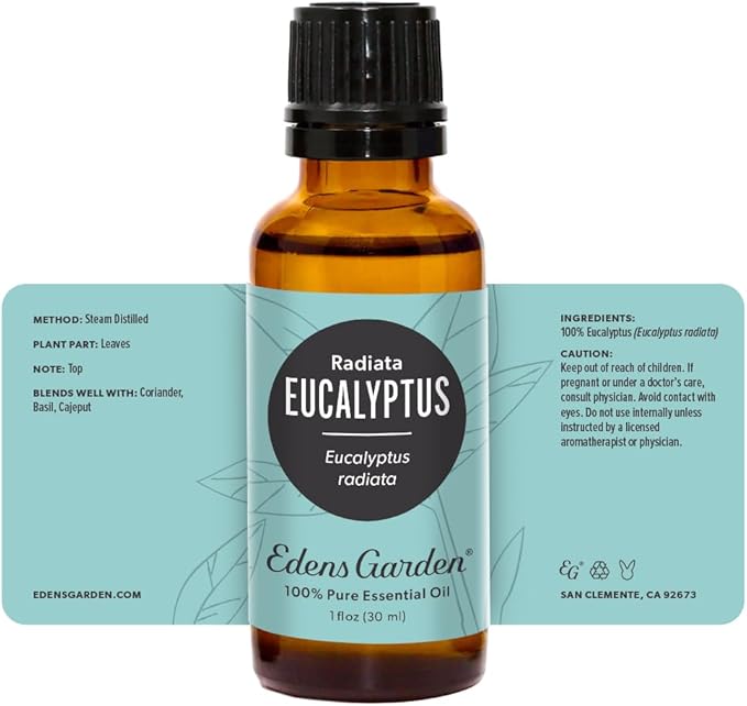 Edens Garden Eucalyptus- Radiata Essential Oil, 100% Pure Therapeutic Grade (Undiluted Natural/Homeopathic Aromatherapy Scented Essential Oil Singles) 30 ml EdensGarden