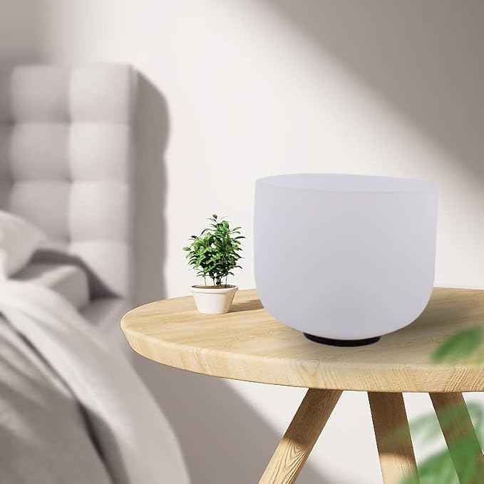 7inch 8inch 9inch Crystal singing bowls set sound bowl for healing Mindfulness, Meditation, Yoga, Spiritual and Body Healing Chakra Bowl (D note (Sacral), 8 inch)