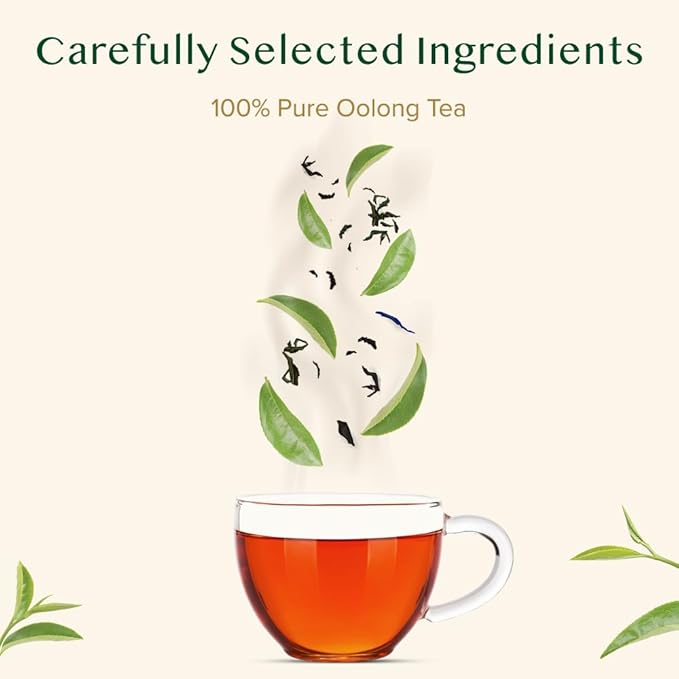 VAHDAM, High Mountain Oolong Tea Bags (100 Count) Non GMO, Gluten Free | High Grown Oolong Tea Leaves - Light & Floral | Resealable Ziplock Pouch - Bloomnest
