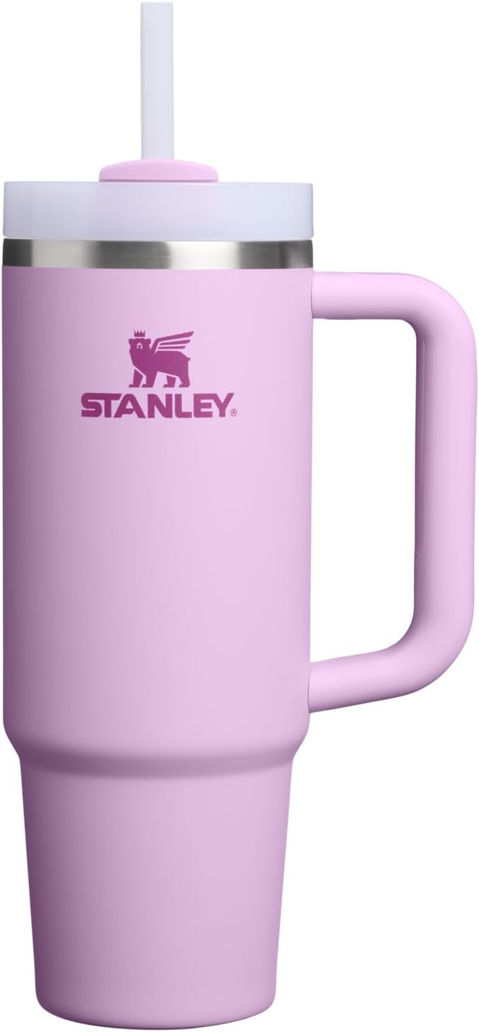 STANLEY Quencher H2.0 Tumbler with Handle and Straw 30 oz | Flowstate 3-Position Lid | Cup Holder Compatible for Travel | Insulated Stainless Steel Cup | BPA-Free | Soft Orchid Stanley