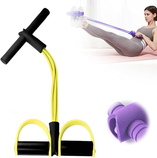 2026 New 21 Fitness Resistance Bands-4 Tube Pedal Ankle Puller, Stretching Bands for Arm and Leg Workouts, Stretching Workout Fitness Bands for Arm Weights Exercise Equipment - Bloomnest