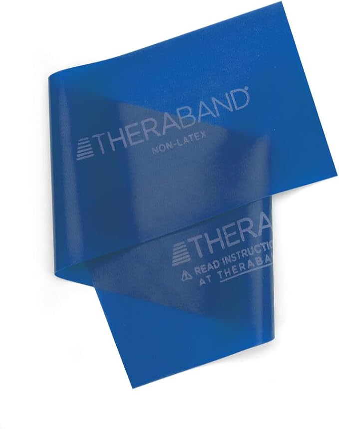 THERABAND Resistance Band 25 Yard Roll, Non-Latex Professional Elastic Stretch Bands for Upper & Lower Body Exercise Workouts, Physical Therapy, Lower Pilates, Flexibility, & Rehab, Dispenser Box - Bloomnest