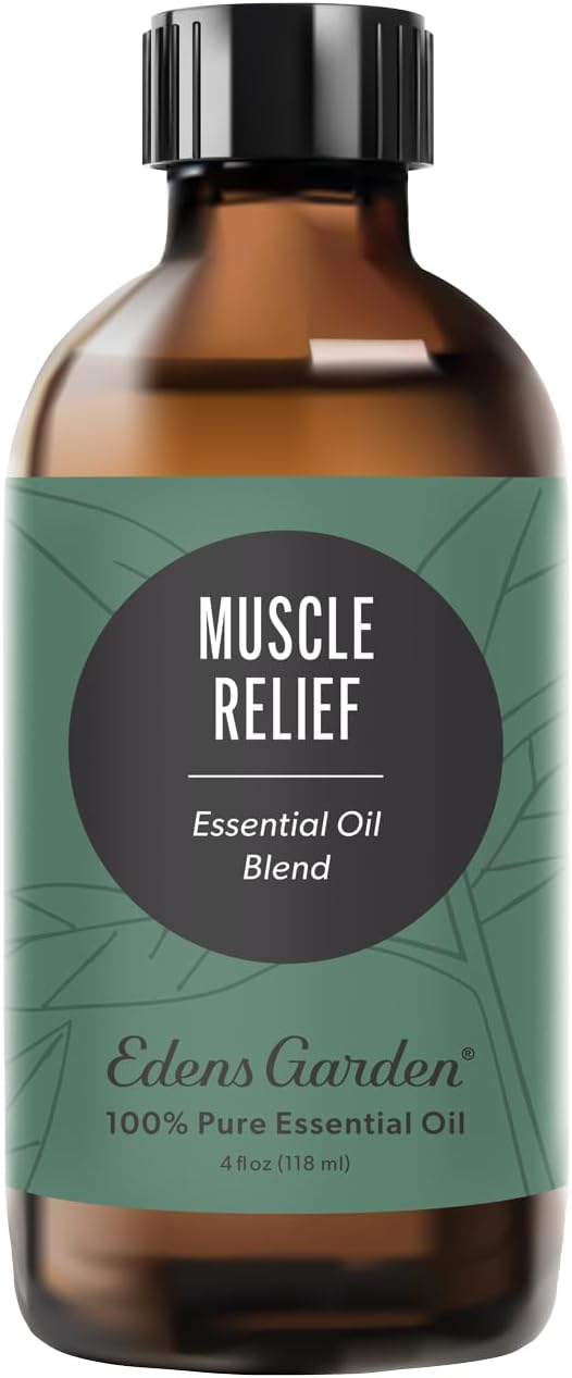 Edens Garden Muscle Relief Essential Oil Blend 100% Pure & Natural Best Recipe Therapeutic Aromatherapy Essential Oil Blends 118 ml (4 oz) - Bloomnest