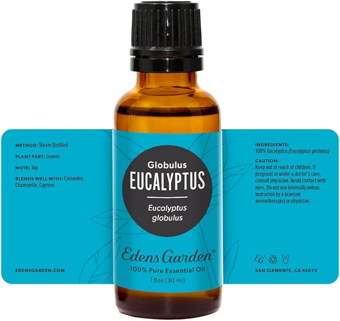 Edens Garden Eucalyptus - Globulus Essential Oil- 100% Pure Premium Grade, Undiluted, Natural, Therapeutic, Aromatherapy, The Best for Diffuser, Candle, Hair, Humidifiers 30 ml (1 fl oz) - Bloomnest