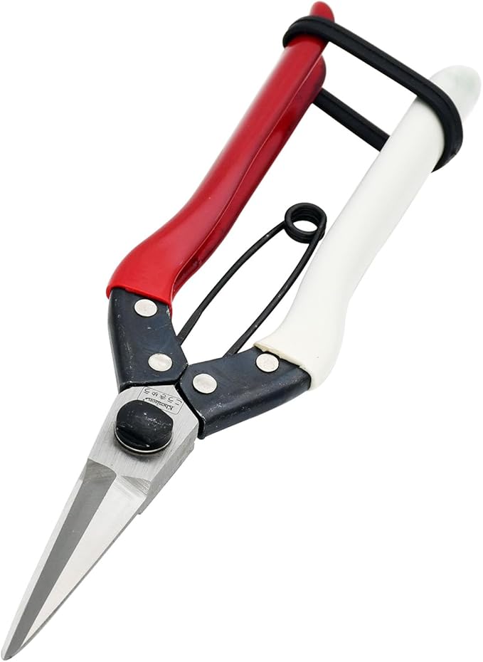 Double-Edge Garden Shears Micro-Tip Pruning Shears Extra Heavy Straight Garden Scissors Effortless Cuts Pruning Shears for Gardening Clippers for Plant Herb Flower Harvesting Fruits vegetables - Bloomnest