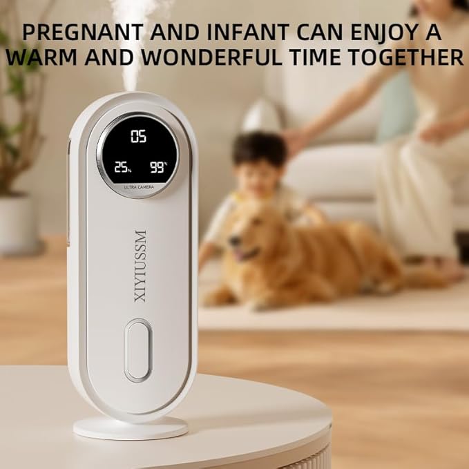 Waterless Essential Oil Diffuser for Home and Car Portable Aromatherapy Diffuser with 7 Mist Modes 1800mAh Rechargeable Battery Operated Scent Diffuser for Large Room Bedroom Office Bathroom - Bloomnest