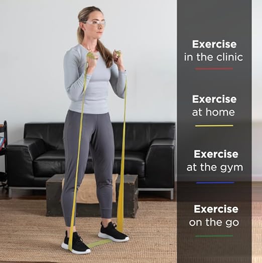 THERABAND Resistance Bands, 6 Yard Roll Professional Latex Elastic Band For Upper Body, Lower Body, & Core Exercise, Physical Therapy, Pilates, At-Home Workouts, & Rehab, Gold, Max, Level 8 - Bloomnest