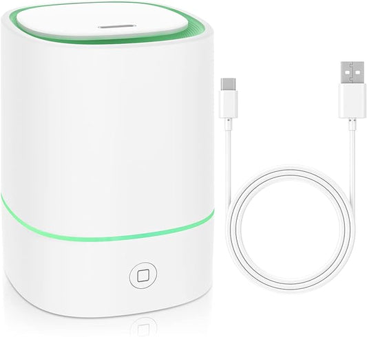 Essential Oil Diffusers for Home with USB Cord, 150ml Aroma Humidifier for Office, Water Shortage Protection, 7 Color LED Lights White Scent Mist Dorm Room Essentials Aromatherapy Ultrasonic - Bloomnest