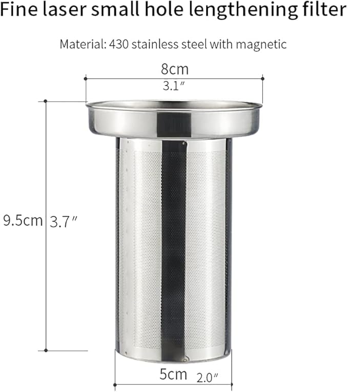 SANQIAHOME Stainless Steel Teapot with Infuser Silver 58Oz - Bloomnest