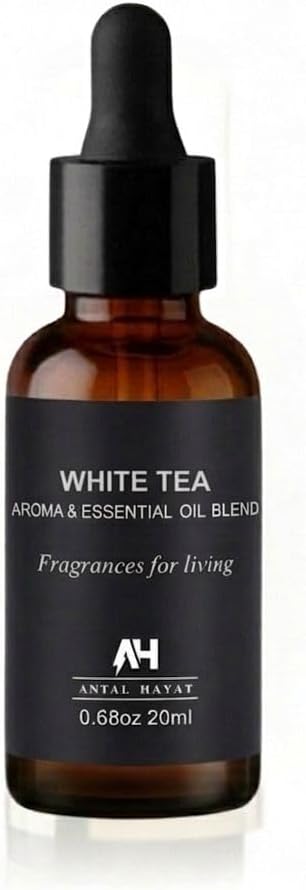 White Tea Essential Oil 20ml – Luxury Hotel Essential Oils for Diffusers and Home - Pet Friendly Non Toxic Essential Oils - Premium Home Fragrance - Baccarat Rouge 540 Scent Glass Bottle with Dropper