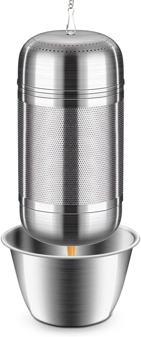 Tea Infuser For Loose Leaf Tea Drinkers, Extra Fine Mesh Tea Strainers 316 Stainless Steel, Tea Steeper, Tea Filter, Tea Diffuser For Rooibos/Black Tea/Herbs/Spices By Iruerti KTAD, 1.8*1.8*3.66'' (M) - Bloomnest