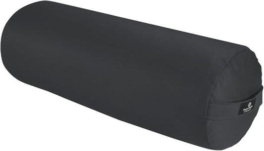 Hugger Mugger Round Yoga Bolster - Firm Round Shape, Higher Profile, Great Under Knees, Soft Support, Handmade in The USA - Bloomnest