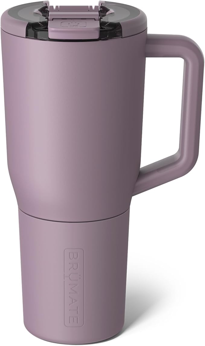 BrüMate Müv - 35oz 100% Leak Proof Insulated Coffee Mug with Handle & Lid - Stainless Steel Coffee Travel Mug - Double Walled Coffee Cup (Lilac Dusk) - Bloomnest