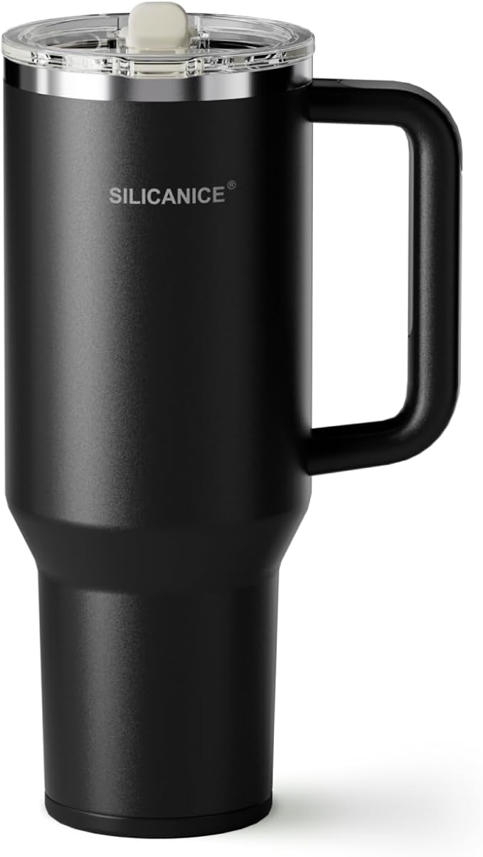 Easy Clean Pro Tumbler - 40 oz Water Bottle with Handle & Quick-Disassemble Flip Straw, Leak Resitance,Double Wall Insulated Stainless Steel, Dishwasher Safe, BPA-Free,Gifts for Women & Men - Bloomnest