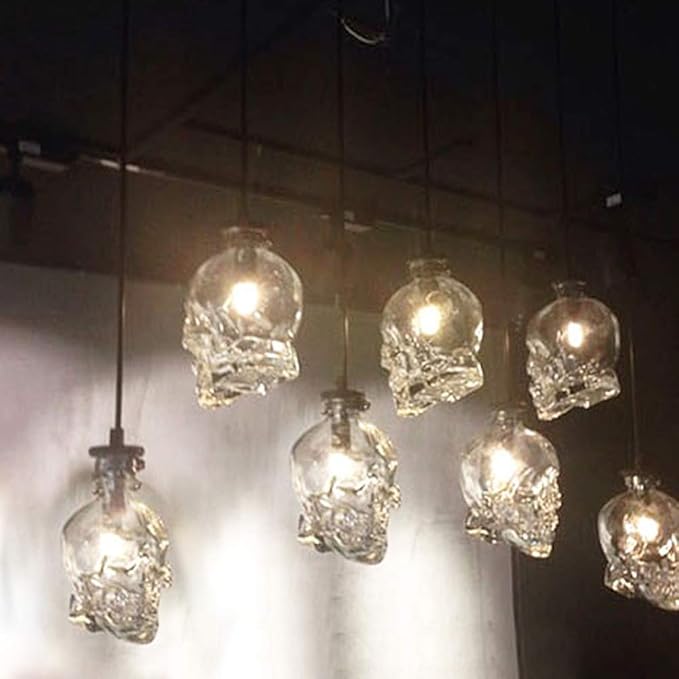 NIUYAO Pendant Light Lamp Dome Shade Hanging Ceiling Light (Skull Shape)