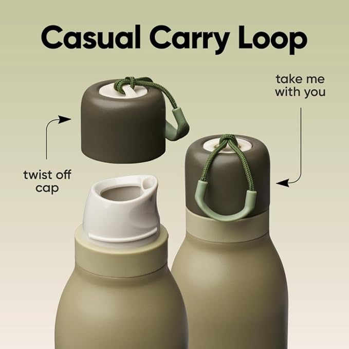 Owala FreeSip Twist Insulated Stainless Steel Water Bottle with Straw for Sports and Travel, BPA-Free, 24-oz, Off Road Owala