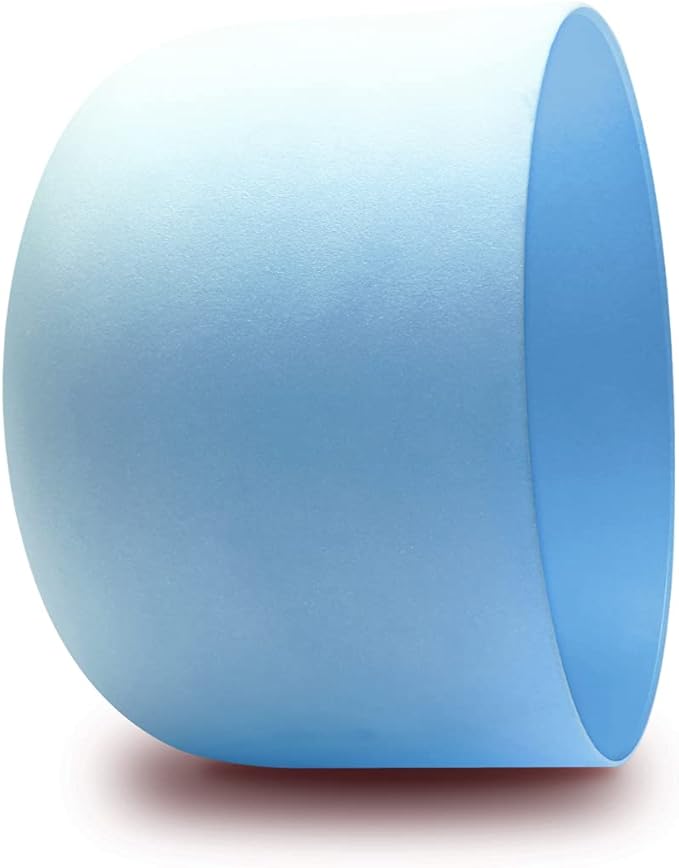 FMTY 10inch Crystal Singing Bowls set prefect pitch(±10HZ) Yellow(Solar Plexus)+ Blue(Throat) with Soft Carrying Bag Sound Bowls Chakra Bowl