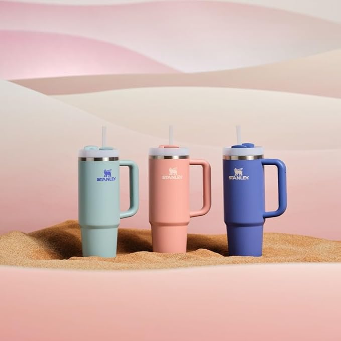 STANLEY Quencher H2.0 Tumbler with Handle and Straw 30 oz | Flowstate 3-Position Lid | Cup Holder Compatible for Travel | Insulated Stainless Steel Cup | BPA-Free | Exclusive Lupine