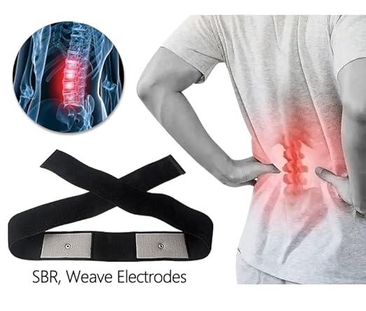 Silver Conductive Silver Fiber Electrode Waist Brace Electrode Waist pad Compatible with TENS/EMS Forfreedomlife