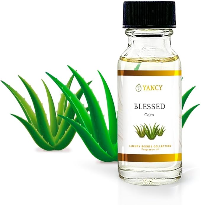YANCY Blessed Luxury Collection Fragrance Oil (1/2 oz), Soft Spiritual Scent, Ideal for Diffusers, Oil Burners & Aroma Lamps, Calming Aroma to Set a Peaceful Intention YancySpa