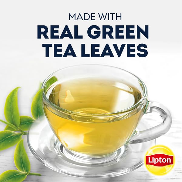 Lipton Green Tea, 100 Percent Natural Signature Blend with hint of Jasmine, 100 Count (Pack of 1) - Bloomnest
