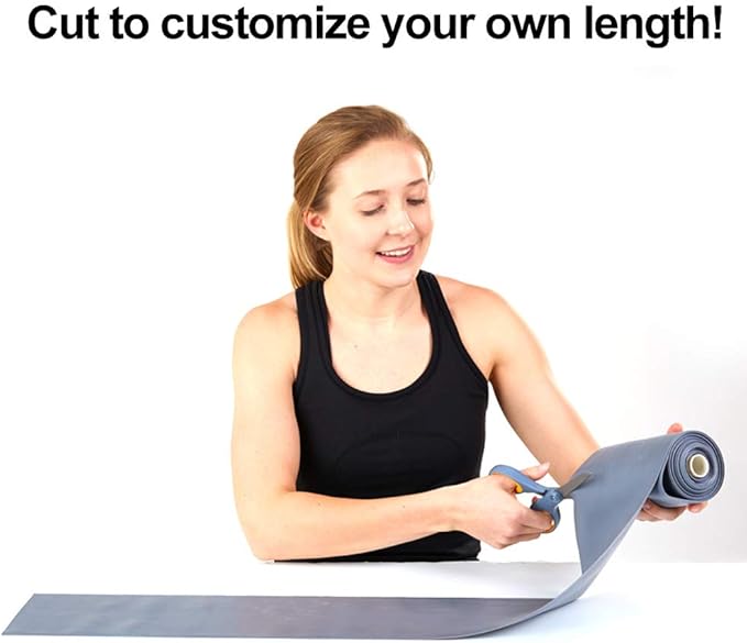 Resistance Band for Working Out - 8,16,24 Yard Resistance Bands Bulk Rolls - 10 Strengths in Light Medium and Heavy Exercise Bands - Latex Free Workout Bands Including iPhone App and e-Book - Bloomnest
