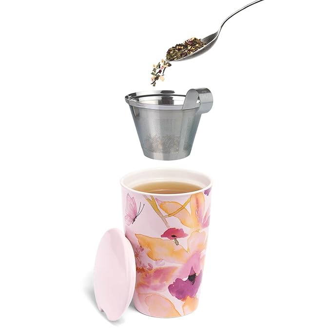 Tea Forte Honey Hojicha Premium Loose Leaf Caffeinated Green Tea Blend Canister, Makes 35-50 Cups