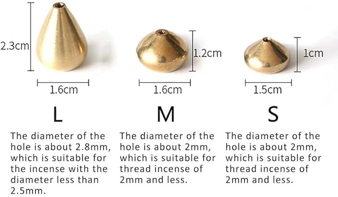 3Pcs Mini Brass Incense Holder, Incense Cone Holder, Portable Coil Incense Holder, Incense Stick Holder for Home Office Teahouse, Water Drop Shape - Bloomnest