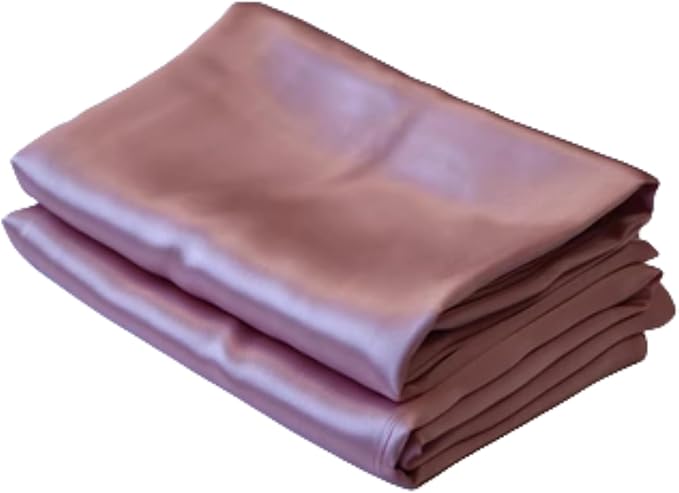 100% Mulberry Silk Pillowcase with Zipper Made in USA, Real 22 Momme Silk Pillow Cases Queen for Hair and Skin, NOT Satin Pillowcase, Anti Acne, Anti Aging, 1 Pc 20"x30" (Queen, Dusty Rose) - Bloomnest