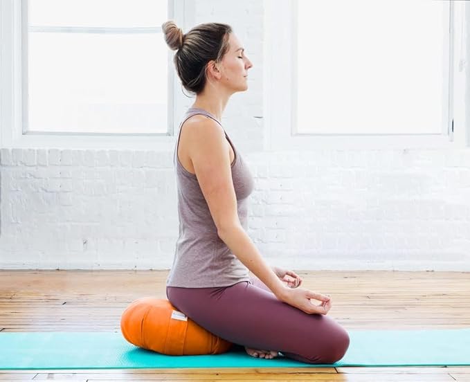 Meditation Cushion Sol Living Yoga Floor Pillow 100% Cotton Floor Cushion Removable Cover Firm Comfort Yoga Floor Cushion Seating for Adults Machine Washable Zafu Meditation Pillow Pouf Bolster Pillow