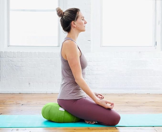 Meditation Cushion Sol Living Yoga Floor Pillow 100% Cotton Floor Cushion Removable Cover Firm Comfort Yoga Floor Cushion Seating for Adults Machine Washable Zafu Meditation Pillow Pouf Bolster Pillow