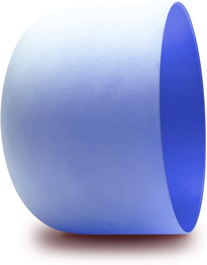 FMTY10inch Crystal Singing Bowls set prefect pitch(±10HZ) Blue(Throat)+ Indigo(3Rd Eye) with Carrying Bag Sound Bowls Chakra Bowl - Bloomnest